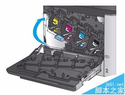 HP M680打印机怎么更换碳粉收集装置?