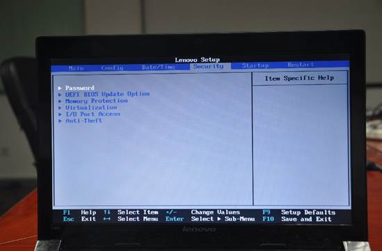 Lenovo SMB 笔记本如何设置BIOS密码(三种不同的设置界面)