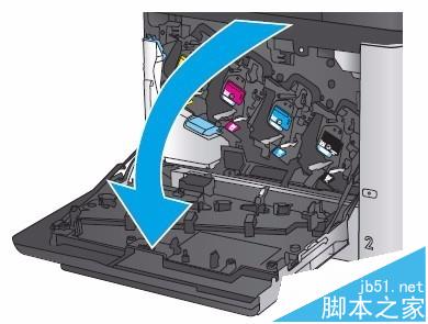 HP M680打印机怎么更换碳粉收集装置?