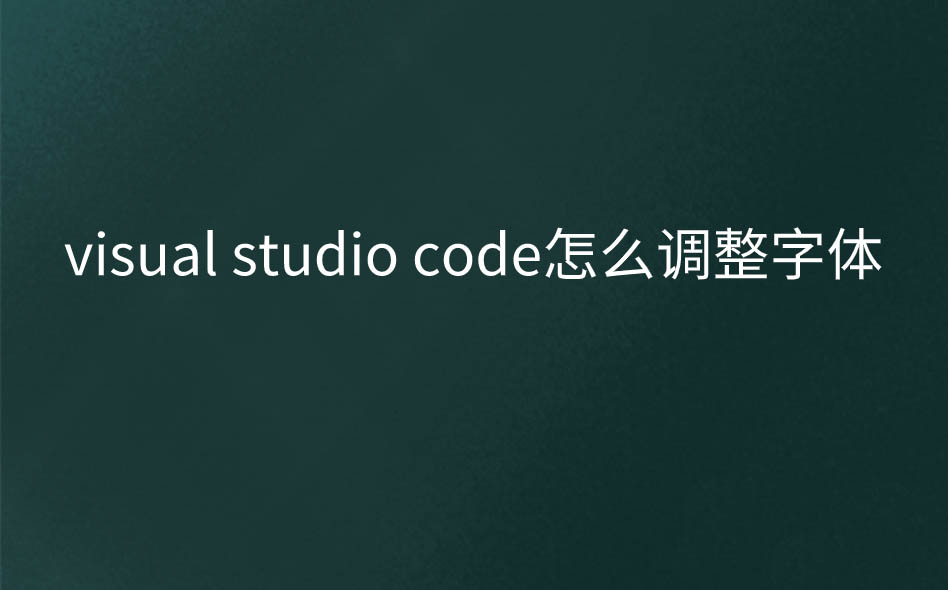 VS code怎么设置字体大小? VScode字体放大缩小的技巧