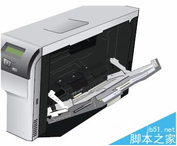 HP CP5225彩色激光打印机怎么给纸盒1和纸盒2放纸?